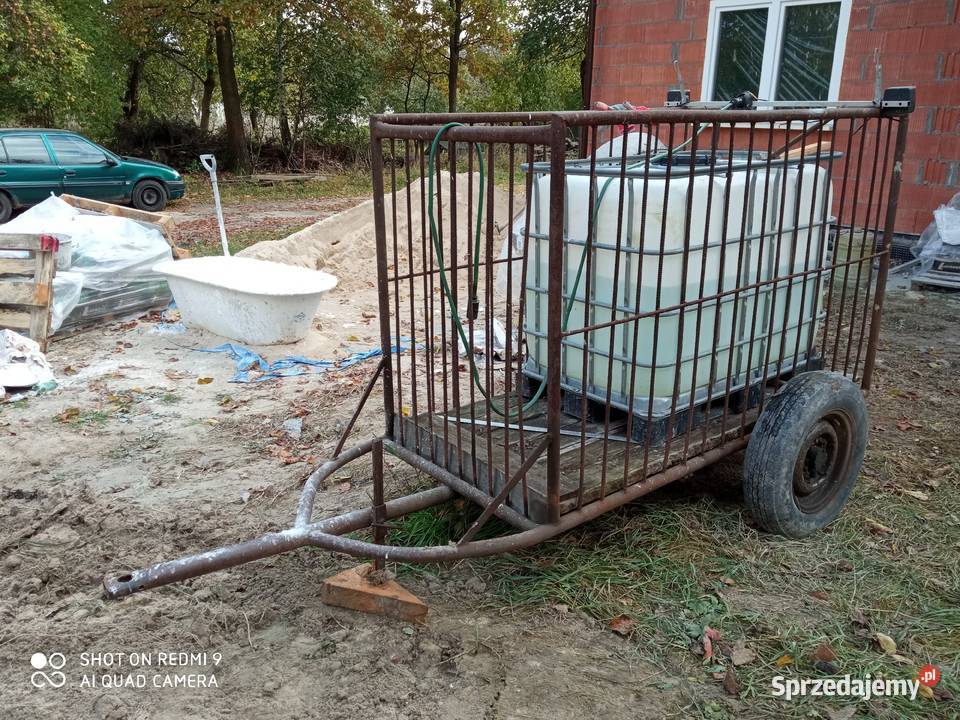 Klatka do przewozu zwierząt beczka 600 litrów nieuszkodzony Łączyn