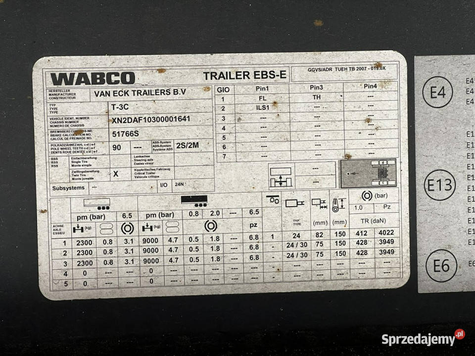 izoterma Van Eck T3C T3C Poleasingowe Komorniki