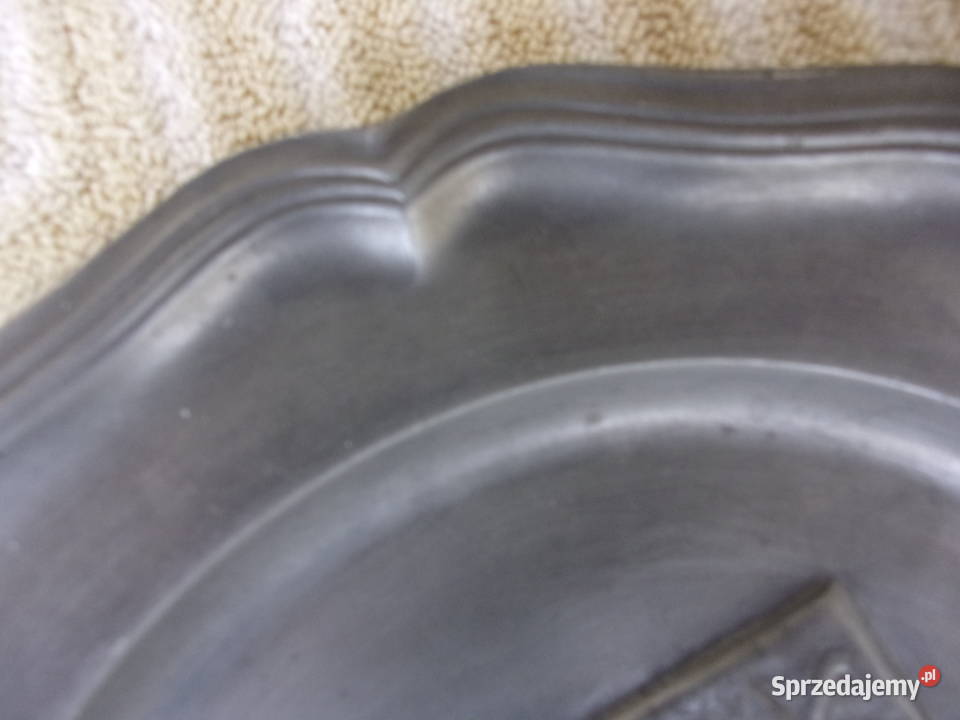 Metalowy talerz z herbem MOREL1696 rycerza Pozostałe mazowieckie Warszawa sprzedam