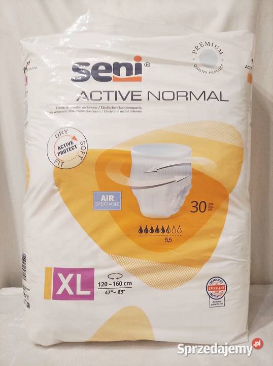 SENI ACTIVE NORMAL XL MAJTKI CHŁONNE DOROSŁYCH mazowieckie Warszawa