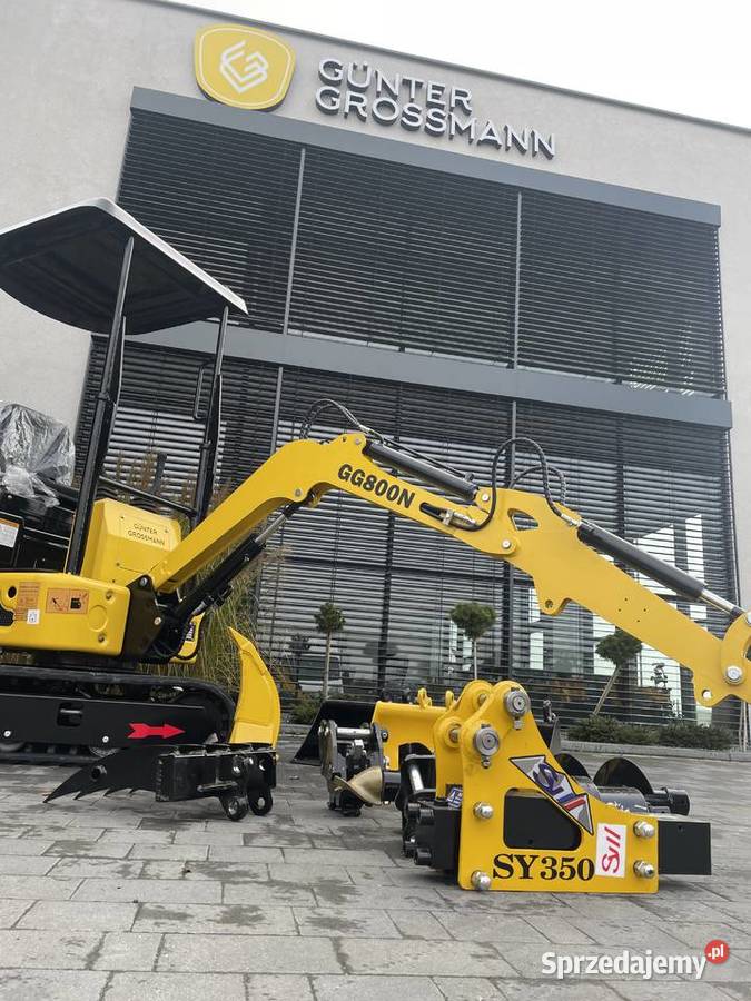 Minikoparka GG800N nowa Gunter Grossmann Koparki Maszyny budowlane mazowieckie sprzedam
