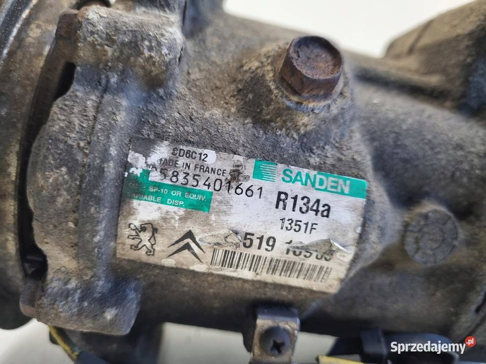 SPRĘŻARKA KLIMATYZACJI Peugeot 407 18 16V Rudka