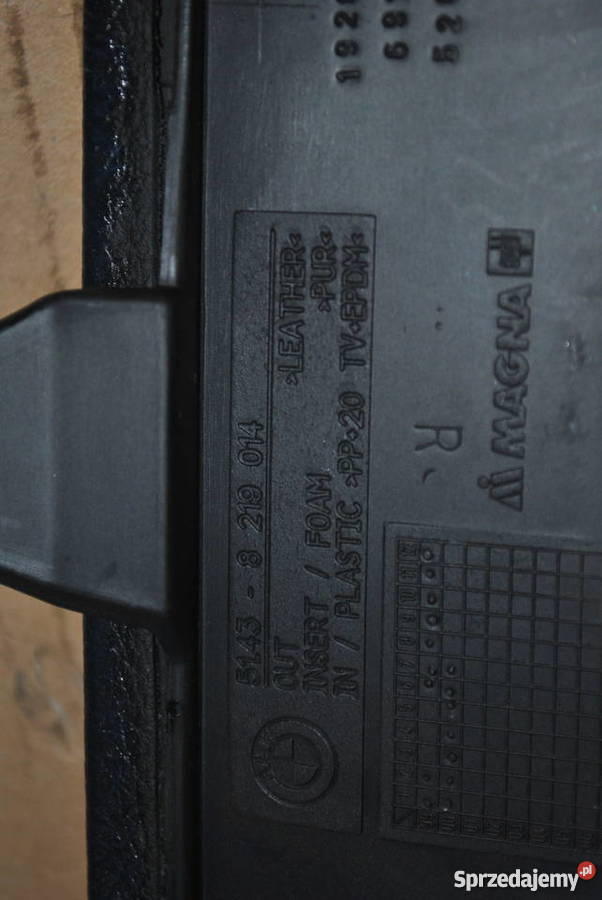 Boczek skórzany prawy tył BMW E46 COUPE CABRIO Poręba