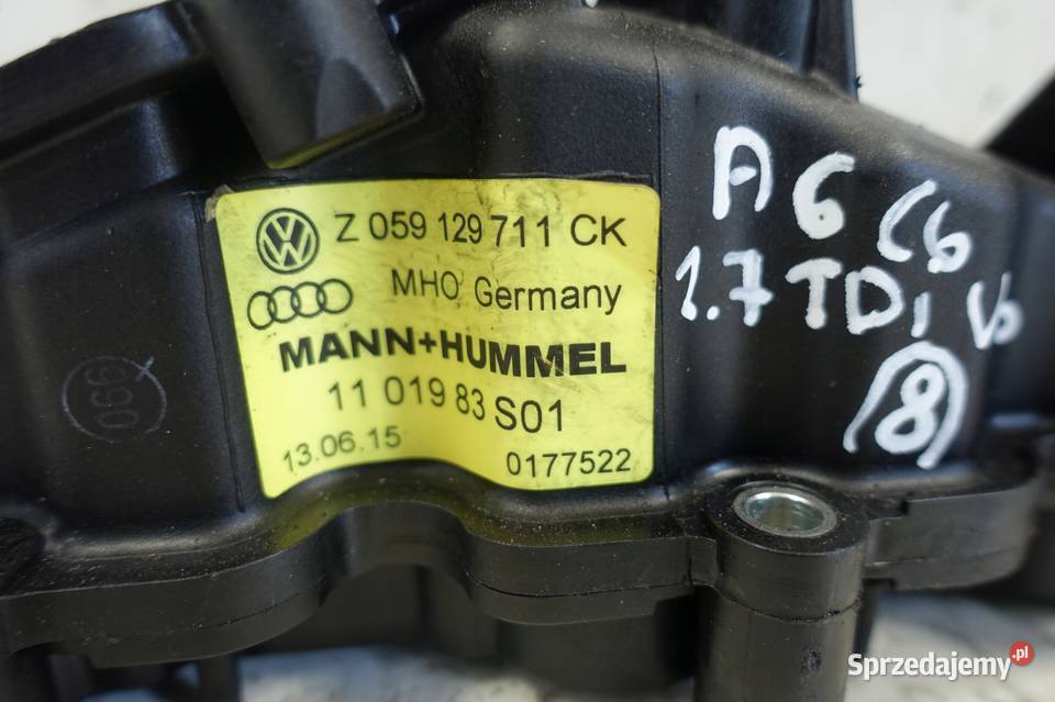Audi A6 C6 27 TDI V6 KOLEKTOR SSĄCY 059129711CK osobowe lubelskie Janów