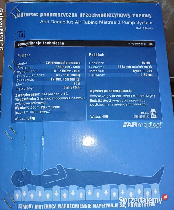 Sprzedam nowy materac przeciwodleżynowy Świdnica