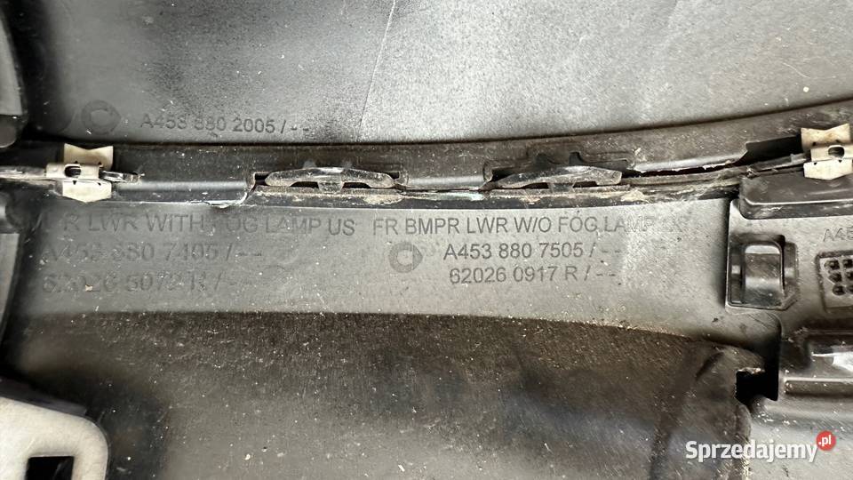 SMART A453 EQ ZDERZAK PRZEDNI lubuskie Gorzów Wielkopolski sprzedam