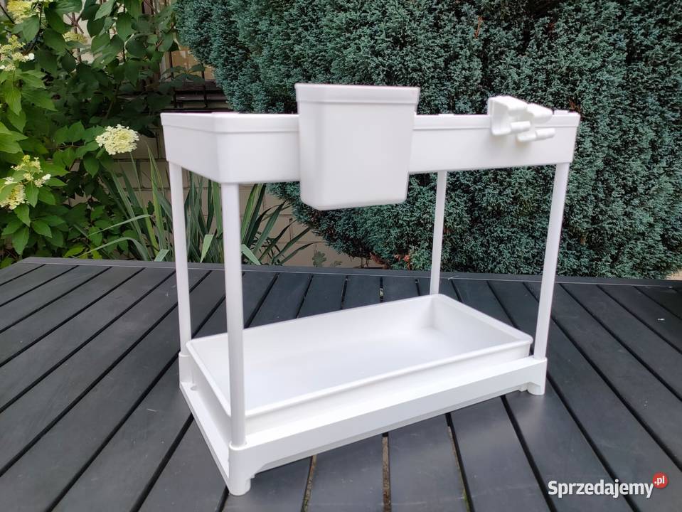 Regał biały plastik pełny dół SPACEKEEPER Warszawa