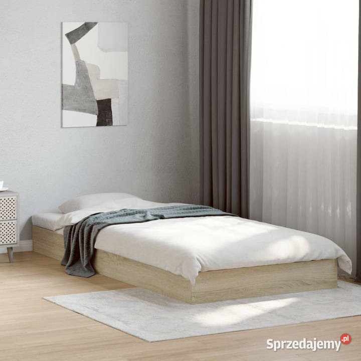 Łóżko bez materaca dąb sonoma 75x190 WM842079 193cm