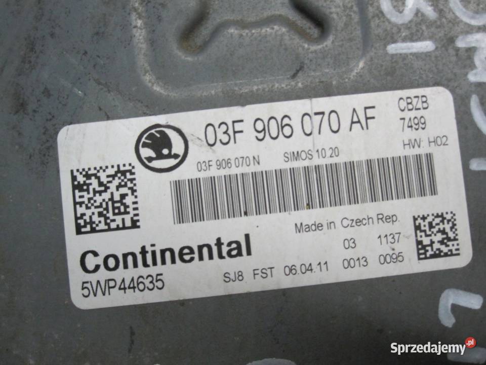 SKODA ROOMSTER LIFT 12 TSI 11r sterownik sprzedam