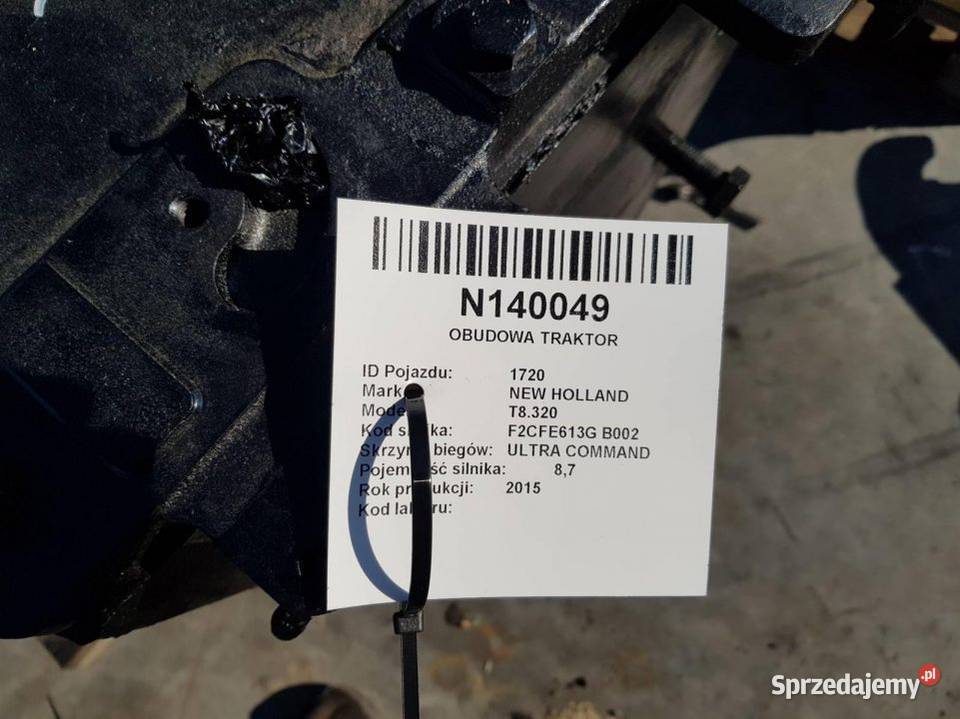 OBUDOWA MECHANIZMU RÓŻNICOWEGO HOLLAND T8 320 osobowe