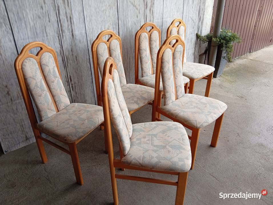 komplet krzeseł 6 sztuk 367 kujawsko-pomorskie Byczyna