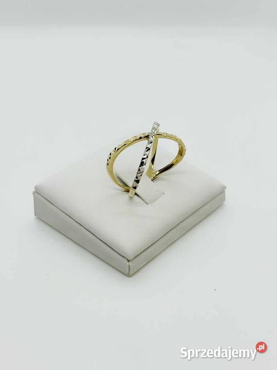 Nowy Złoty Pierścionek pr 585 316g Rozmiar 23 Elbląg