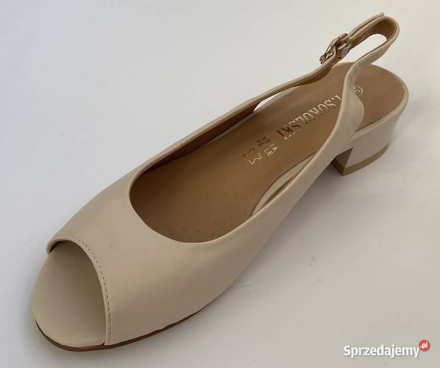 Beżowe damskie czółenka rozmiar 37 IGC81G1360 Żyrardów