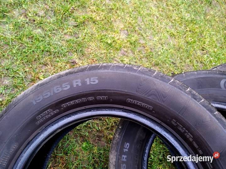 Opony Continential 19565 R15 3 sztuki lato Wiślica sprzedam