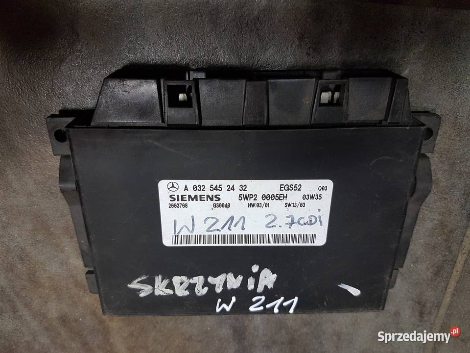 MERCEDES W211 27CDI KOMPUTER SKRZYNI BIEGOW Turek