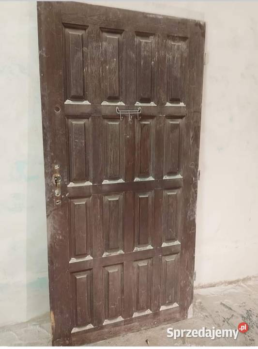 Drzwi zewnętrzne drewniane sprzedam
