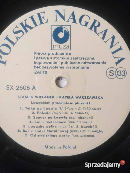 Płyta Gramofonowa Stasiek Wielanek Kapela płyta winylowa Wałbrzych