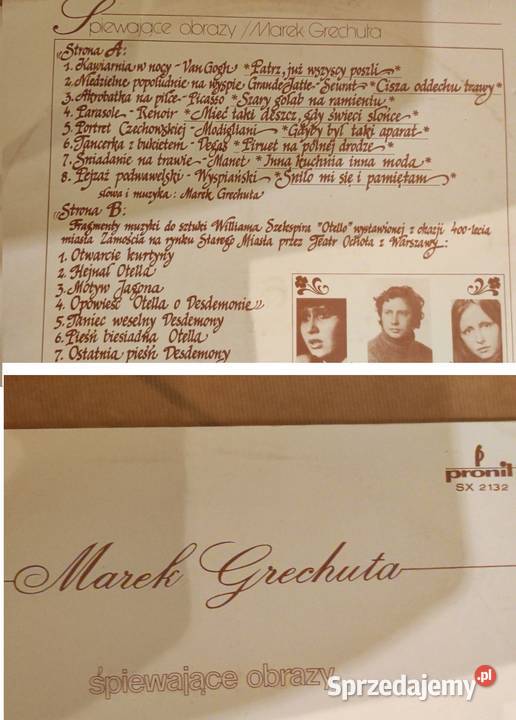 1981 Marek Grechuta Śpiewające Obrazy Płyta Kielce