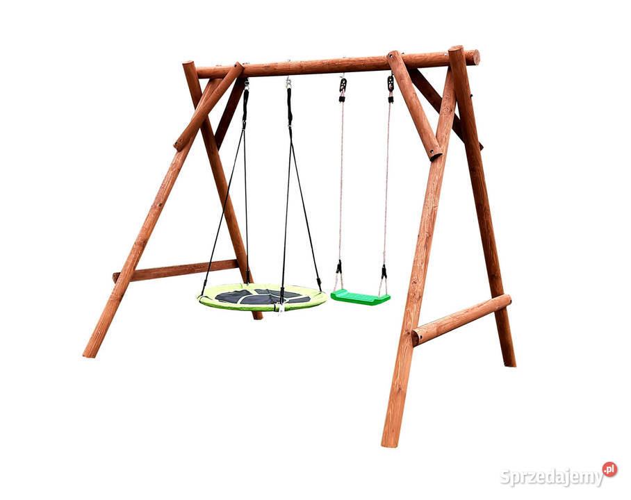 Drewniany Plac Zabaw do Ogrodu MAJA 2xHuśtawka śląskie Katowice sprzedam