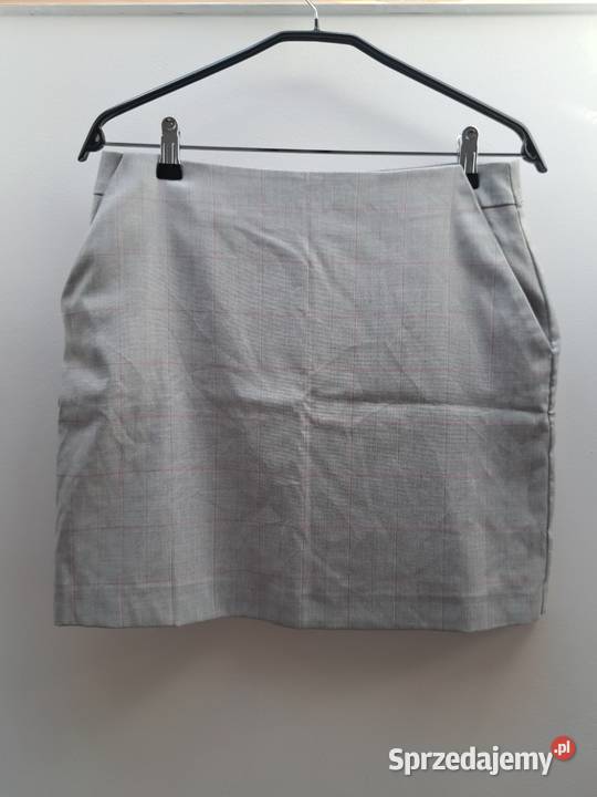 Szara spódniczka RESERVED w kratkę pomorskie Trąbki Wielkie
