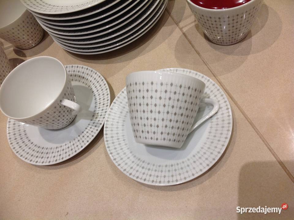 Serwis Śniadaniowy Stara Porcelana Seltman biały Nowa Sól