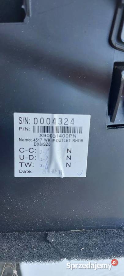 Kratka nawiewu dekor JEEP GRAND CHEROKEE IV WK2 osobowe Szczecin
