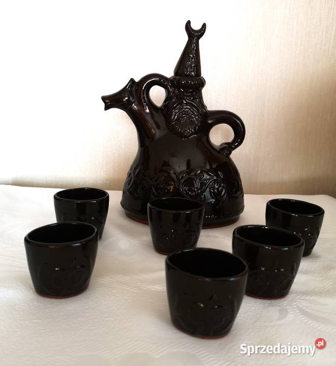 Ceramiczna karafka w kształcie Lajkonika Pozostałe łódzkie Pabianice
