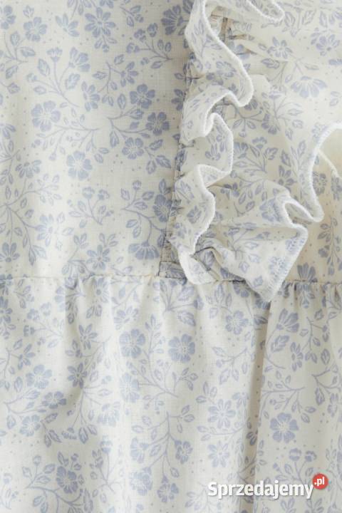 Body dziewczęce HM 68 bawełna niebieskie kwiatki Szczecin sprzedam