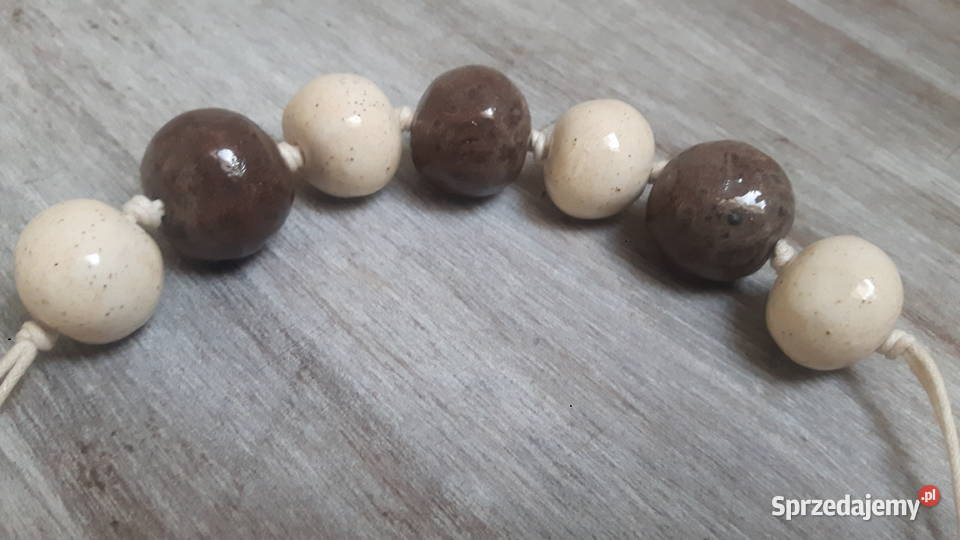 Naszyjnik ceramiczny ręcznie wykonany Biżuteria dla Pań Otwock