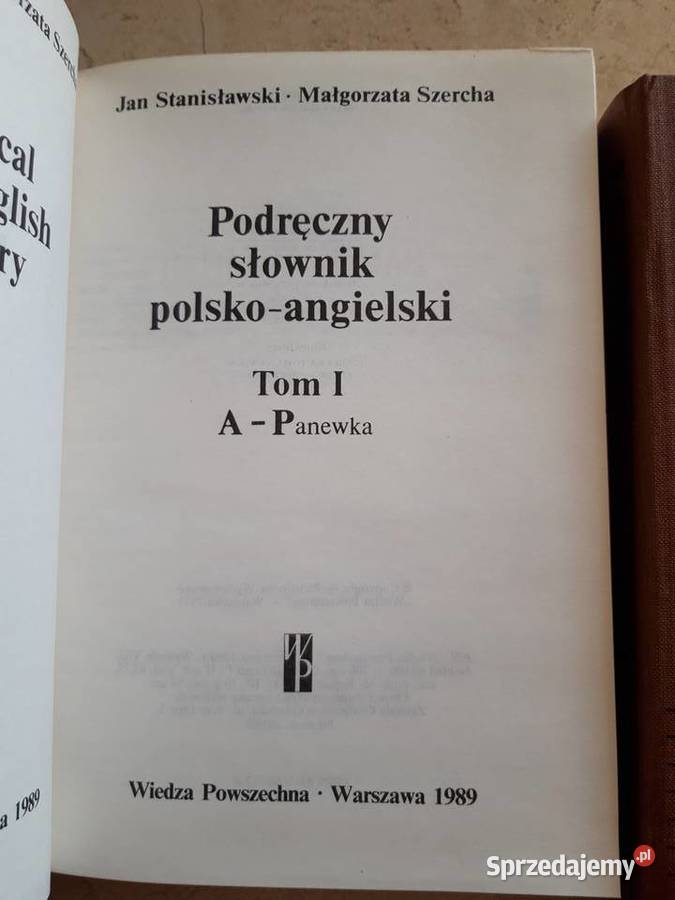 Podręczny słownik polsko angielski Wiedza Bielsko-Biała