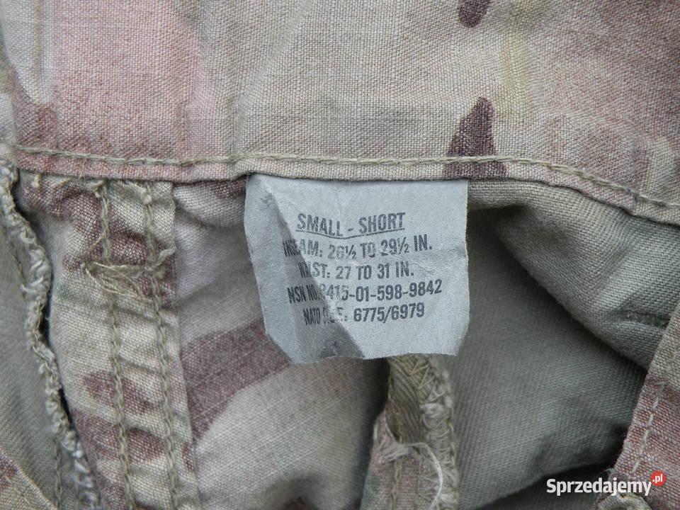 Spodnie FRACU multicam small short Wrocław sprzedam