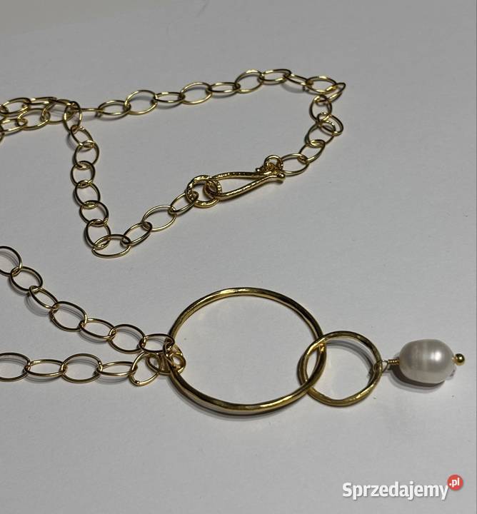 Naszyjnik obręcz z perłą Bydgoszcz