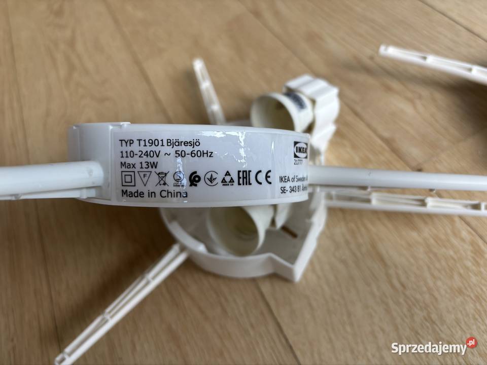 Lampa sufitowa kinkiet IKEA Bjaresjo stan małopolskie Kraków