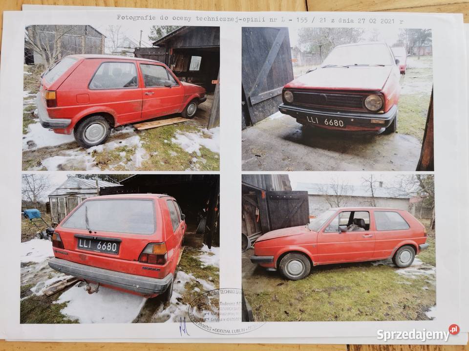 Vw golf C 1985 diesel, zabytkowy, kolekcjonerski