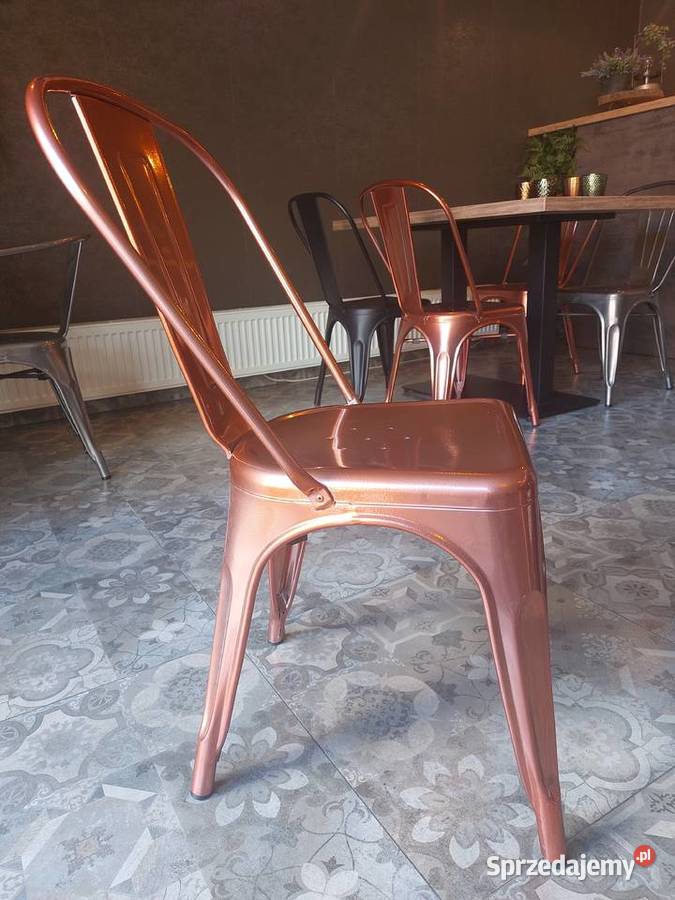 KRZESŁO SZTAPLOWANE METALOWE UŻYWANY STAN śląskie Mikołów