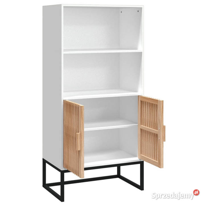 Wysoka szafka biała 60x35x125 materiał Warszawa