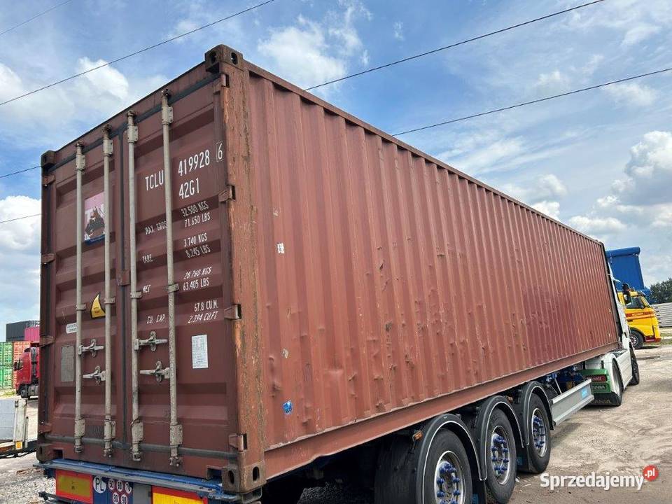 Kontenery morskie magazynowe budowlane 40DVDC sprzedam