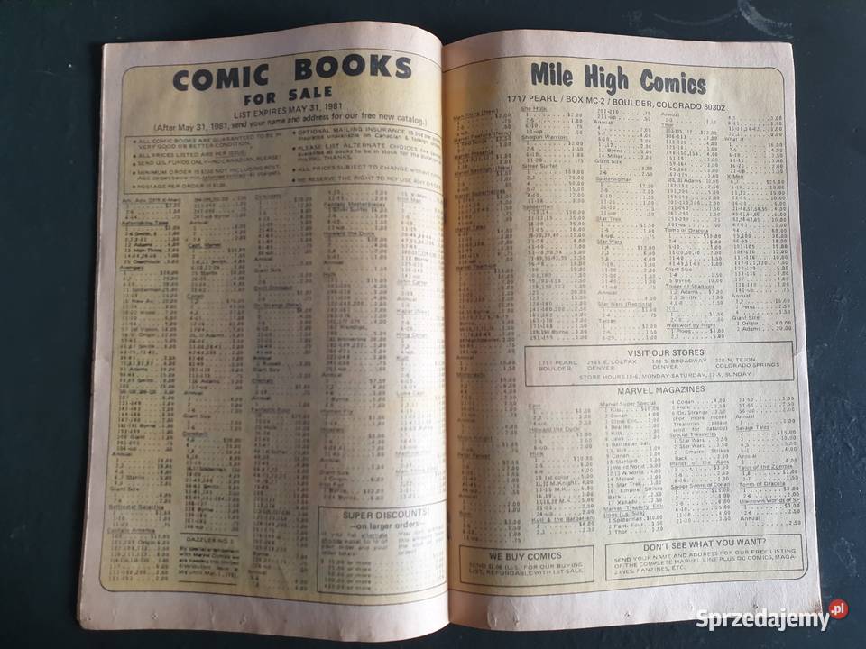 Star Wars oryginalny komiks USA 1981