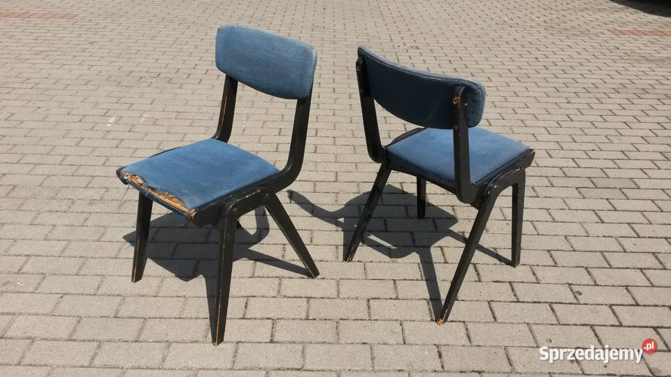 Krzesło w typie Bumerang model Lębork PRL design lata 60 70