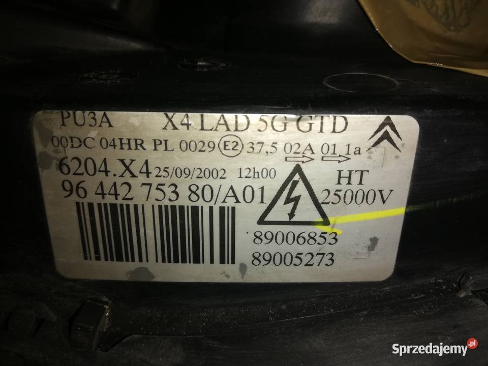 lampa przód lewa xenon Citroen C5 r0104 Lewe Piotrków Trybunalski