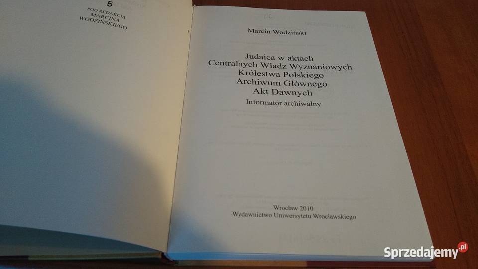 Judaica w aktach Centralnych Władz Wyznaniowych pomorskie Gdańsk