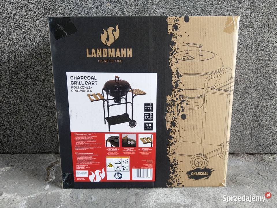 NAJTANIEJ Grill Węglowy Mobilny z Pokrywą Zabrze