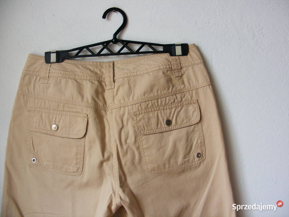 Spodnie beżowe rybaczki R 40 dolnośląskie Oborniki Śląskie sprzedam