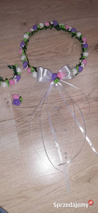 Wianek komunijny bransoletka Przypinka Borów sprzedam