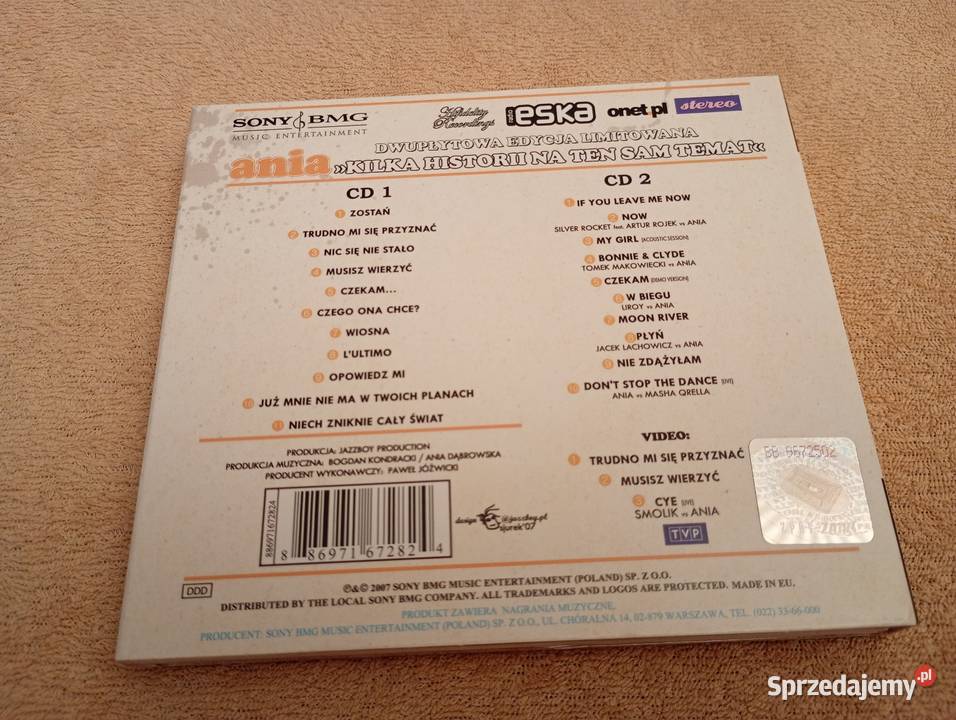 Ania Dąbrowska Kilka historii na ten sam temat CD Łódź