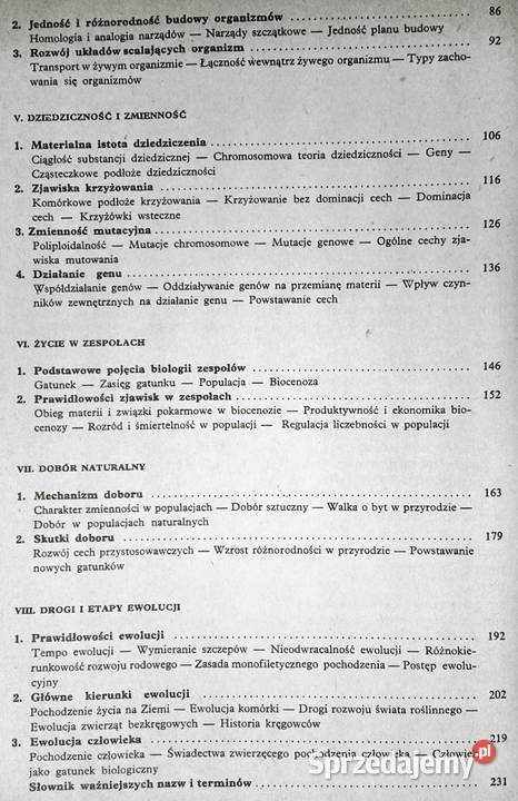 Ogólne zasady biologii Andrzej Grębecki Chełm sprzedam