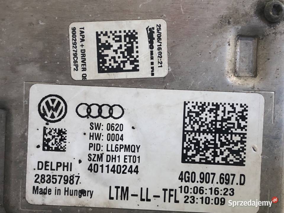 PRZETWORNICA MODUŁ LED AUDI Q5 8R 4G0907697D Przetwornice