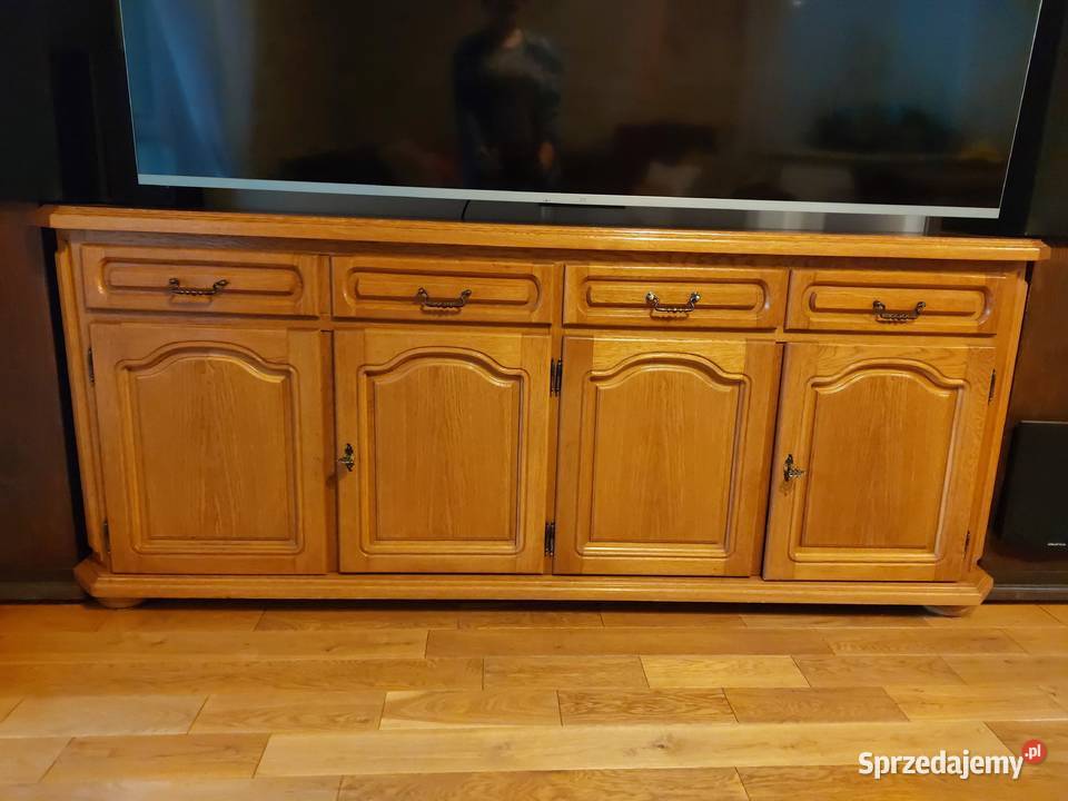 Piękna Komoda Dębowa duża 4 drzwiowa Chełm