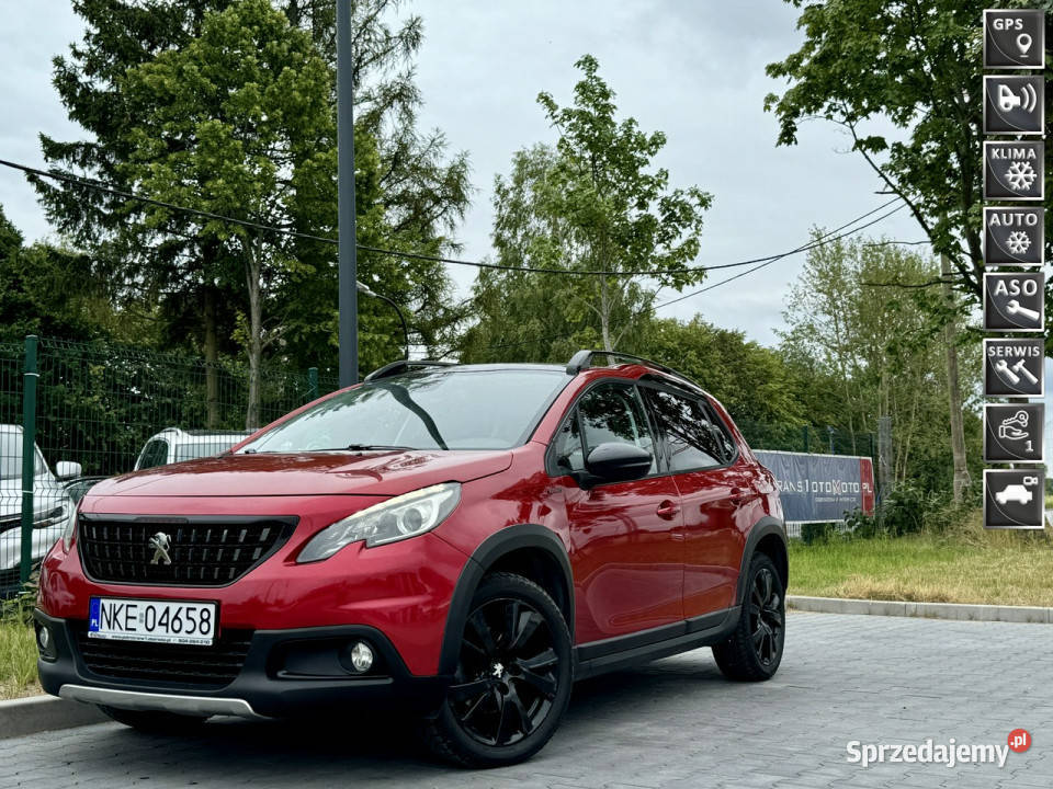 Peugeot 2008 12 131 LED GTLINE Nawigacja Kamera serwisowany w ASO Mrągowo sprzedam