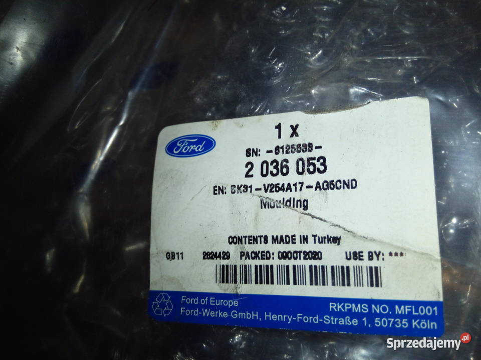 Listwa Lewa Tylna Ford Transit 2016 1km podkarpackie Rzeszów sprzedam